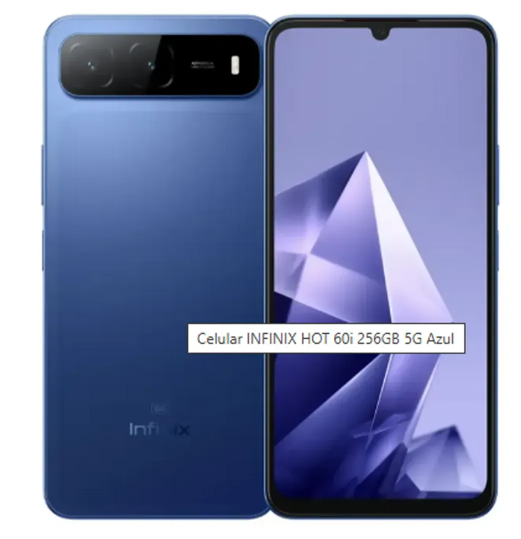 CEL INFINIX HOT 60i /8GB RAM/256 GB AZUL 5G