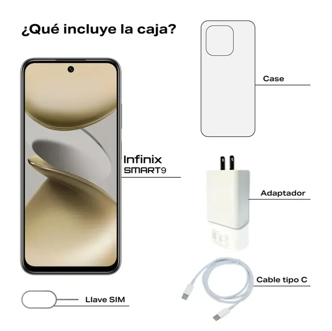 CELULAR INFINIX SMART 9 /3GB RAM/128 GB