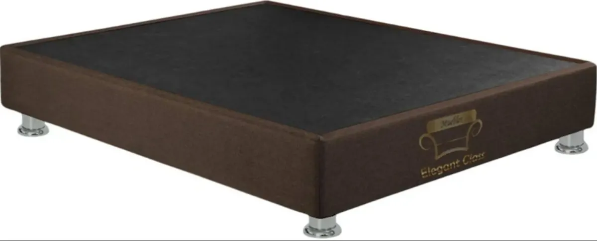 SOMIER MUDECOR 140X190 CON PESTAÑA CHOCOLATE