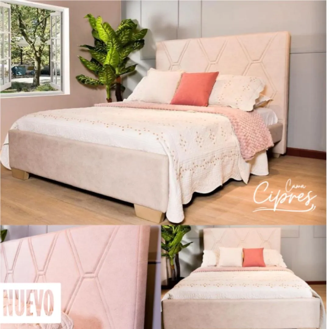 CAMA CIPRES 100 TAPIZ BEIGE
