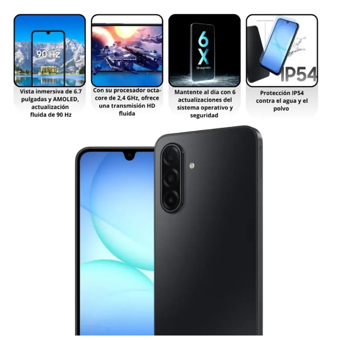 CEL SAMSUNG A17 5G/ 8RAM/ 256GB SIN CABEZOTE DE CARGA